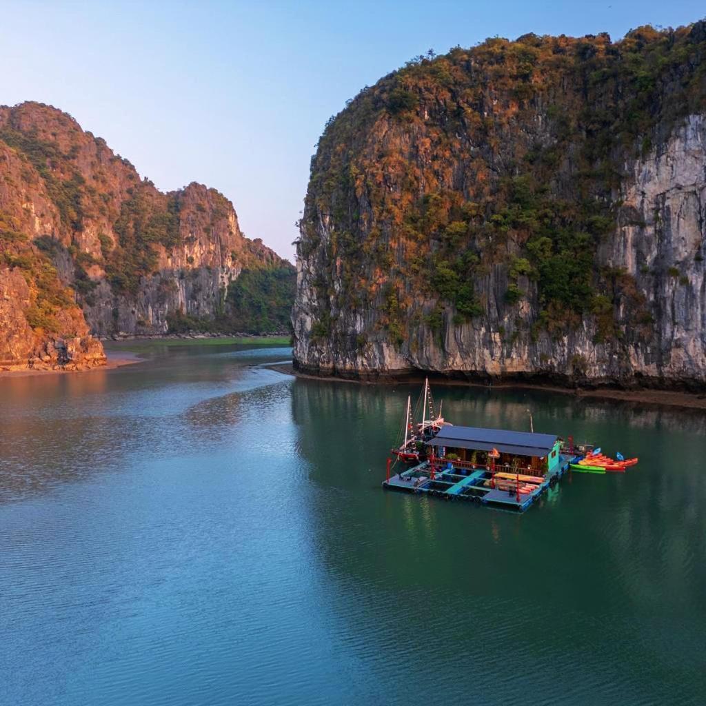 Eco Floating Farm Stay Cai Beo Chan Chau Buitenkant foto